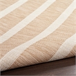 Pemberly Row Contemporary 5' x 7' Fabric Beige Ivory Area Rug