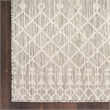 Pemberly Row Contemporary 5' x 7' Fabric Light Grey Area Rug