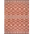 Pemberly Row Contemporary 8' x 10' Fabric Terracotta Area Rug