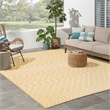 Pemberly Row Modern / Contemporary 8' x 10' Fabric Yellow Area Rug