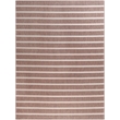 Pemberly Row Contemporary 8' x 10' Fabric Natural Ivory Area Rug