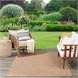 Pemberly Row Modern / Contemporary Fabric 9' x 12' Jute Area Rug