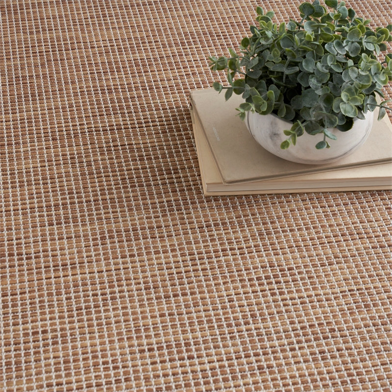 Pemberly Row Modern / Contemporary Fabric 9' x 12' Jute Area Rug