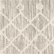 Pemberly Row Contemporary 6' x 9' Fabric Light Grey Area Rug