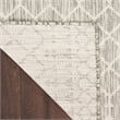Pemberly Row Contemporary 6' x 9' Fabric Light Grey Area Rug