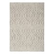 Pemberly Row Contemporary 6' x 9' Fabric Light Grey Area Rug