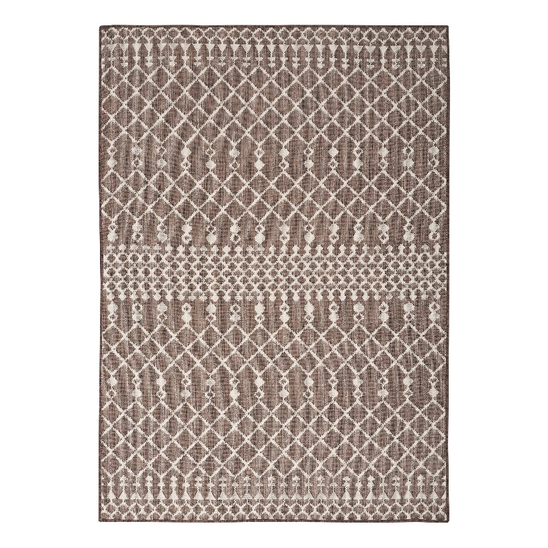 Pemberly Row Modern / Contemporary 6' x 9' Fabric Natural Area Rug