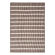 Pemberly Row Contemporary 6' x 9' Fabric Natural Ivory Area Rug