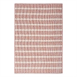 Pemberly Row Contemporary 5' x 7' Fabric Rainbow Ivory Area Rug