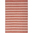 Pemberly Row Contemporary 5' x 7' Fabric Terracotta Area Rug