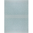 Pemberly Row Modern / Contemporary 8' x 10' Fabric Aqua Area Rug