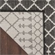 Pemberly Row Modern / Contemporary 7' x 10' Fabric Black Area Rug