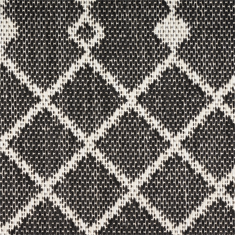 Pemberly Row Modern / Contemporary 9' x 12' Fabric Black Area Rug