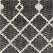 Pemberly Row Modern / Contemporary 9' x 12' Fabric Black Area Rug