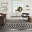 Pemberly Row Modern / Contemporary 9' x 12' Fabric Black Area Rug