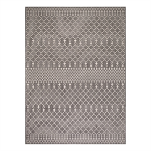 Pemberly Row Modern / Contemporary 8' x 10' Fabric Charcoal Area Rug
