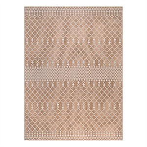 Pemberly Row Modern / Contemporary 8' x 10' Fabric Jute Area Rug
