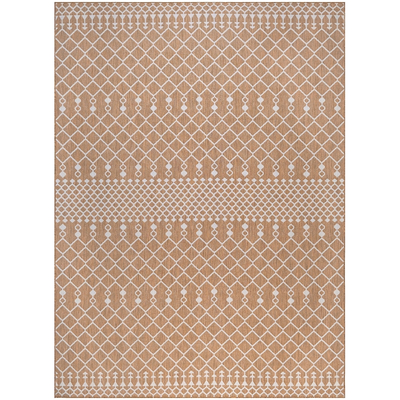 Pemberly Row Modern / Contemporary 9' x 12' Fabric Jute Area Rug