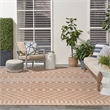 Pemberly Row Modern / Contemporary 9' x 12' Fabric Jute Area Rug