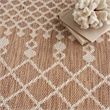 Pemberly Row Modern / Contemporary 9' x 12' Fabric Jute Area Rug