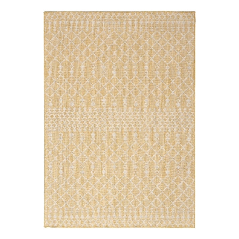 Pemberly Row Modern / Contemporary 6' x 9' Fabric Yellow Area Rug