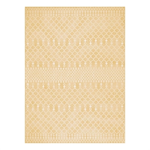 Pemberly Row Modern / Contemporary 9' x 12' Fabric Yellow Area Rug