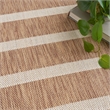 Pemberly Row Contemporary 8' x 10' Fabric Jute Ivory Area Rug