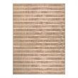 Pemberly Row Contemporary 8' x 10' Fabric Beige Ivory Area Rug