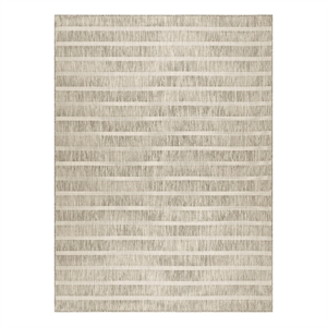 Pemberly Row Contemporary 8' x 10' Fabric Grey Ivory Area Rug