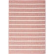 Pemberly Row Contemporary 7' x 10' Fabric Rainbow Ivory Area Rug
