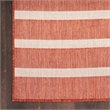 Pemberly Row Contemporary 9' x 12' Fabric Terracotta Area Rug