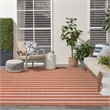 Pemberly Row Contemporary 9' x 12' Fabric Terracotta Area Rug