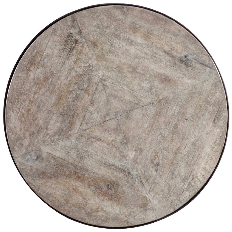 Pemberly Row Contemporary 2 Piece Nesting Table Set in Light Wood