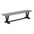 Pemberly Row Contemporary V-Style 15x72