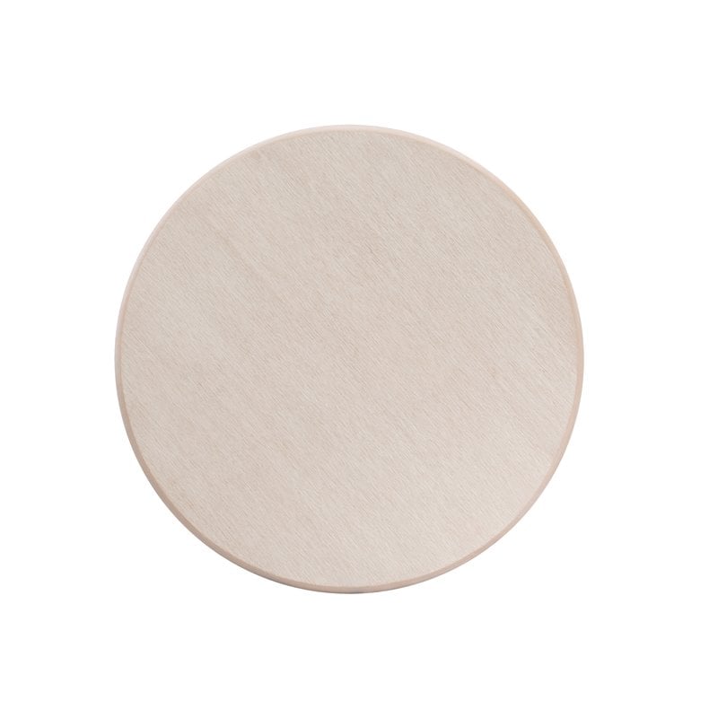 Pemberly Row Antique Wood Dining Table with Pedestal Legs in Cream