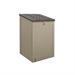 Pemberly Row Outdoor Living BoxGuard Large Lockable Package Delivery Box in Tan