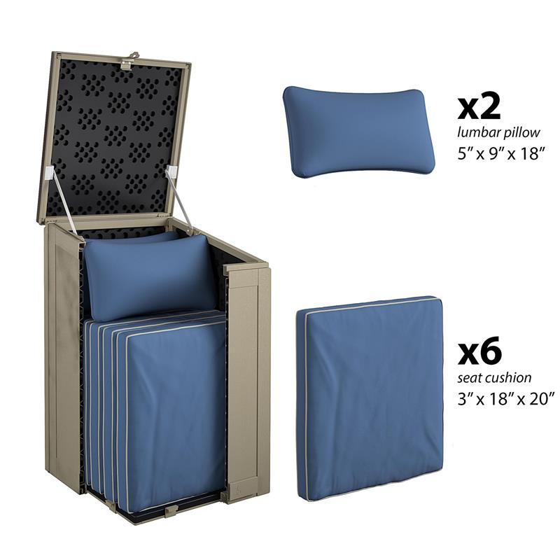 Pemberly Row Outdoor Living BoxGuard Large Lockable Package Delivery Box in Tan