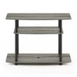 Pemberly Row No Tools Wood 3-Tier TV Stand for TV up to 32