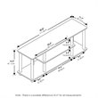 Pemberly Row Wood Entertainment TV Stand for TV up to 50