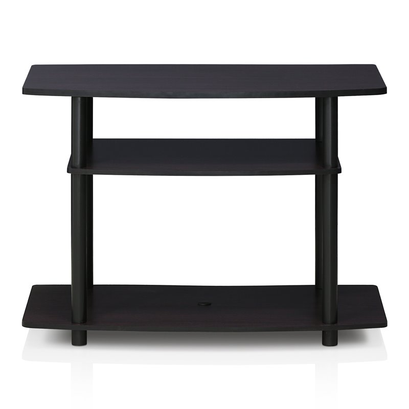 Pemberly Row Turn-N-Tube Wood 3-Tier TV Stand for TV up to 32