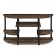 Pemberly Row Wood Corner TV Stand for TV up to 46