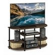Pemberly Row Wood Corner TV Stand for TV up to 46
