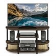 Pemberly Row Wood Corner TV Stand for TV up to 46