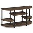 Pemberly Row Wood Corner TV Stand for TV up to 46