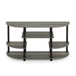Pemberly Row Wood Corner TV Stand for TV up to 46