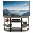 Pemberly Row Wood Corner TV Stand for TV up to 46