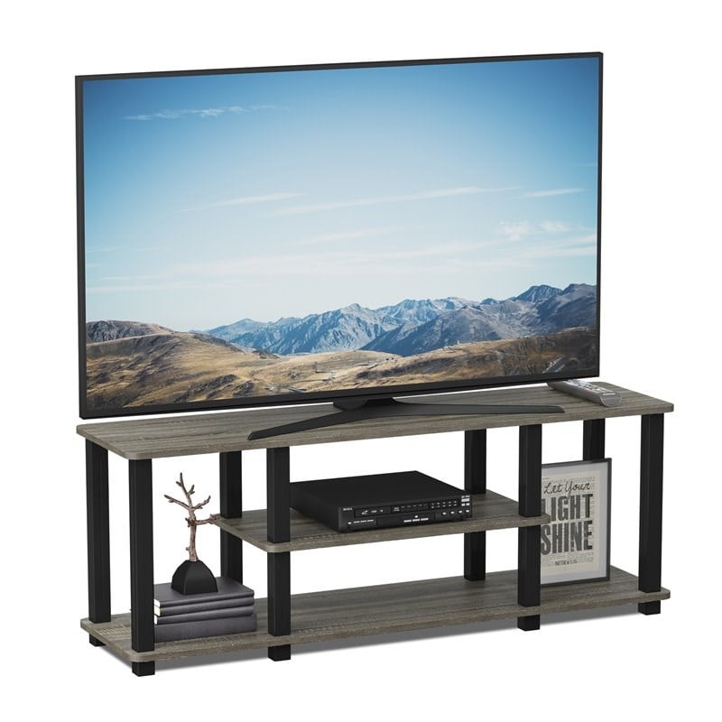 Pemberly Row Wood Entertainment TV Stand for TV up to 50