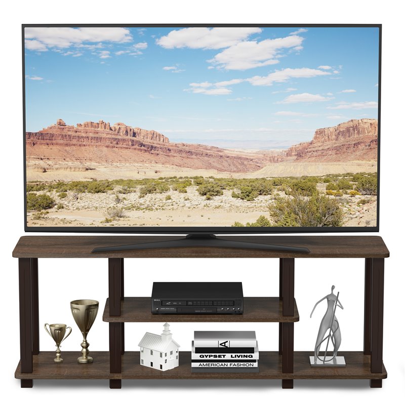 Pemberly Row Wood Entertainment TV Stand for TV up to 50