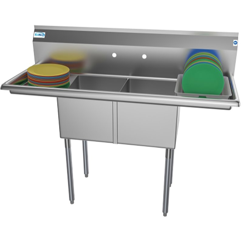 Pemberly Row 14x16x11 Stainless Steel Kitchen Prep & Utility Sink in Silver