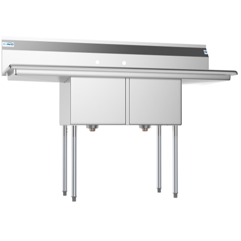 Pemberly Row 15x15x12 Stainless Steel Kitchen Prep & Utility Sink in Silver